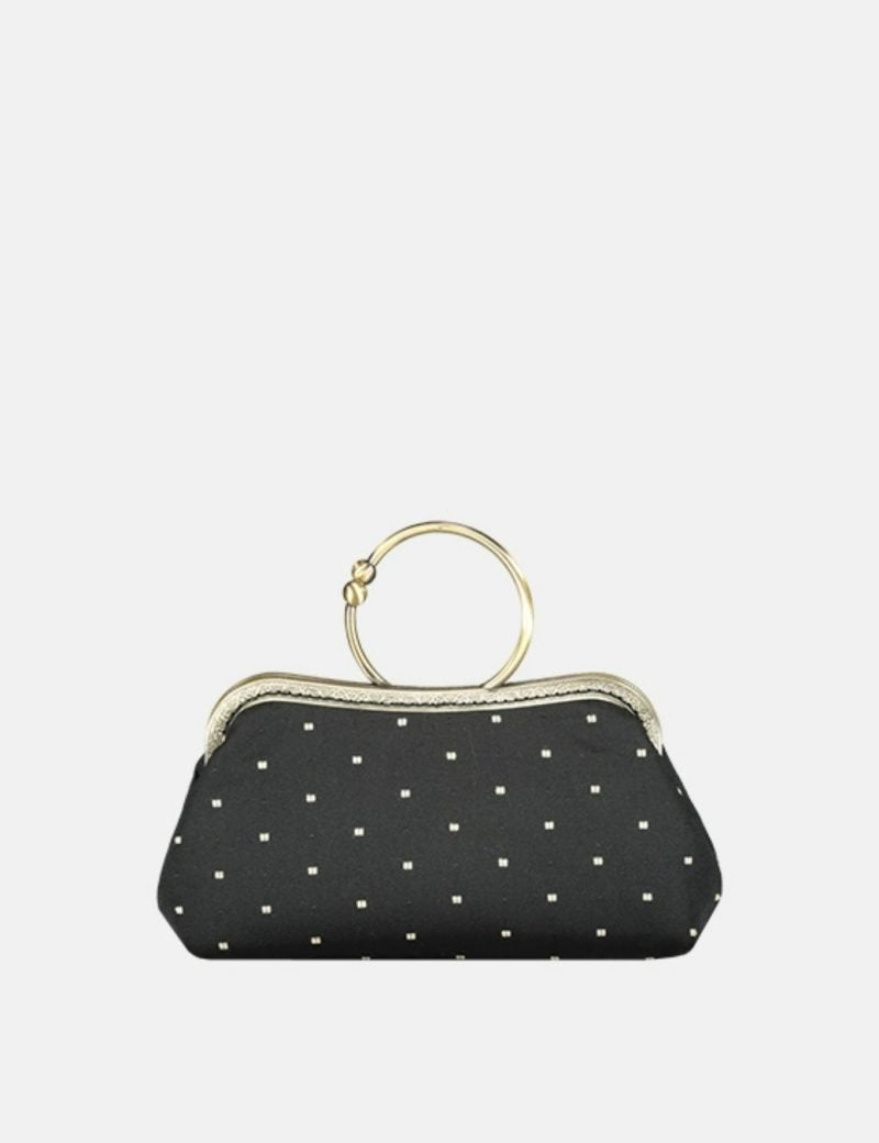 Matilde Black beige polka dots