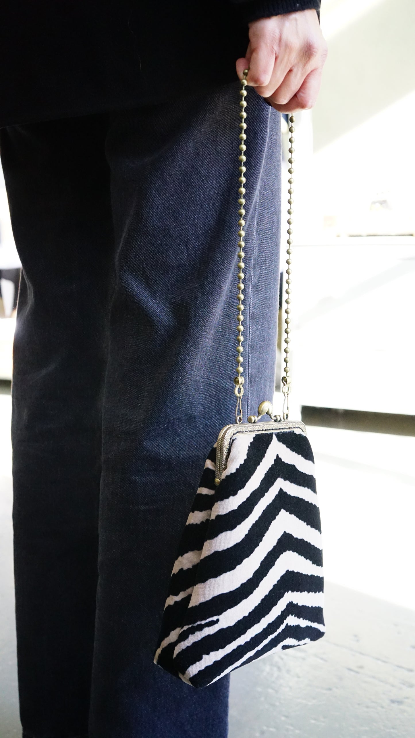 Giulia Maxi Velvet Zebra