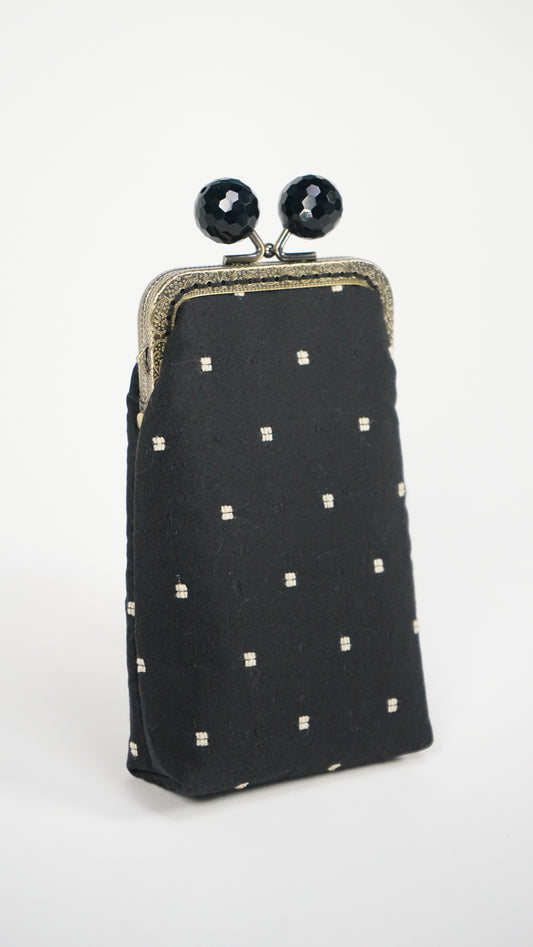 Ludovica Black Pois Beige