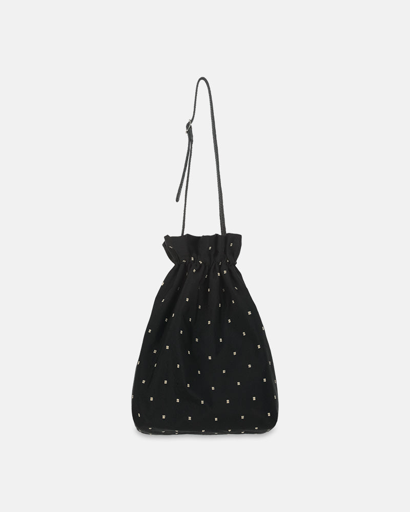 Petit Sac Black Pois beige