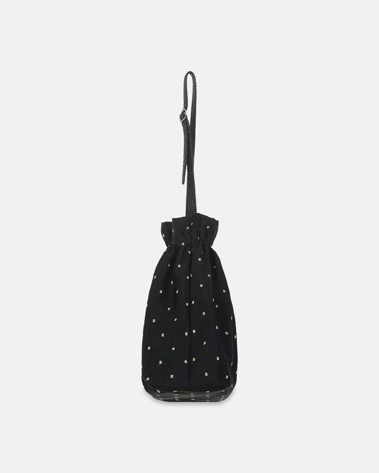 Petit Sac Black Pois beige