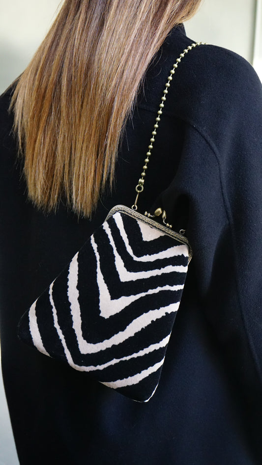 Giulia Maxi Velvet Zebra
