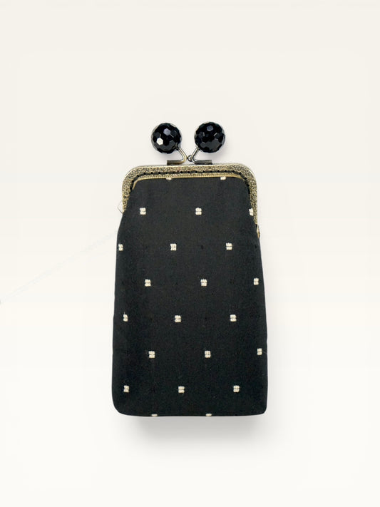 Ludovica Black Pois Beige