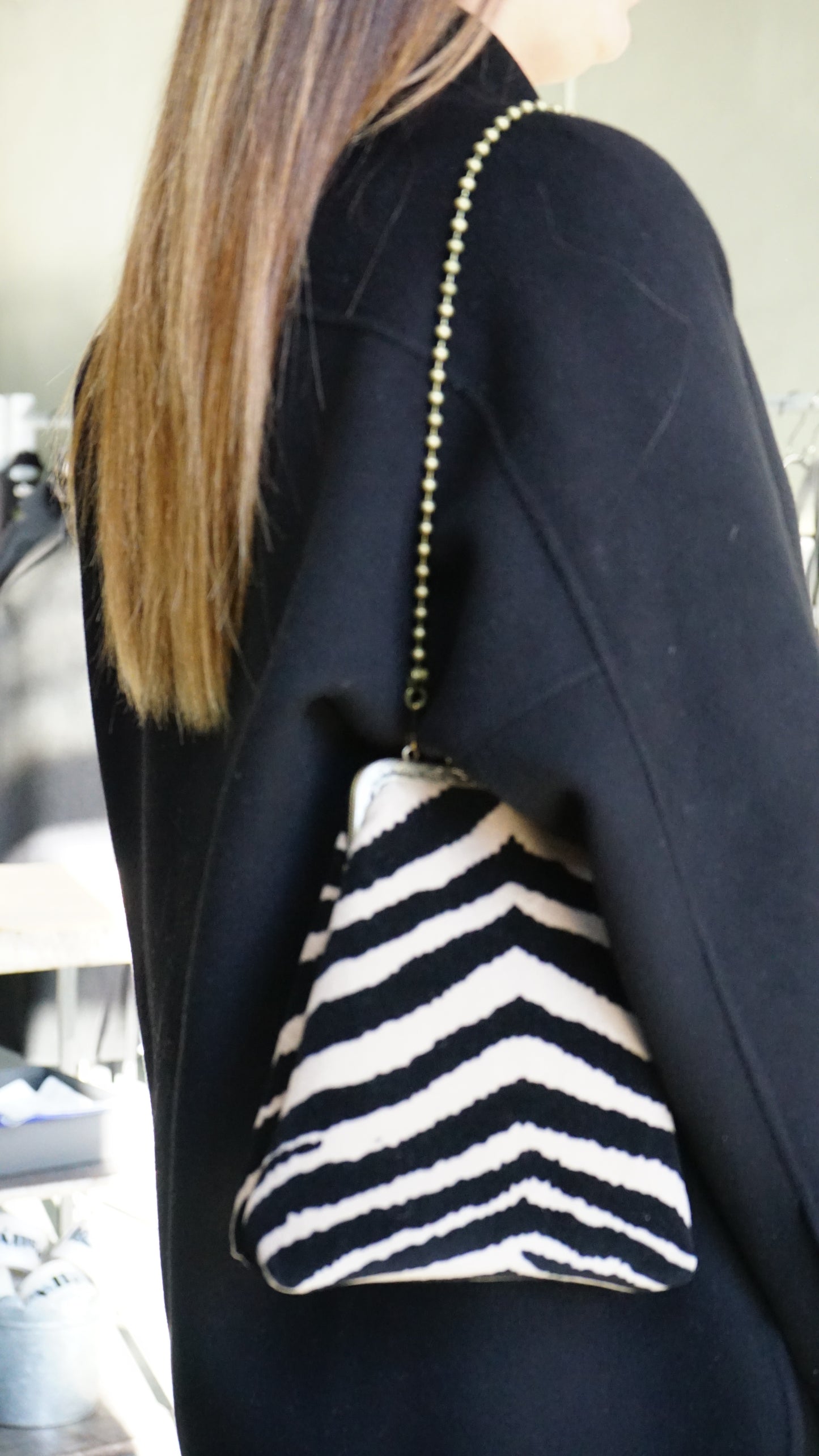 Giulia Maxi Velvet Zebra