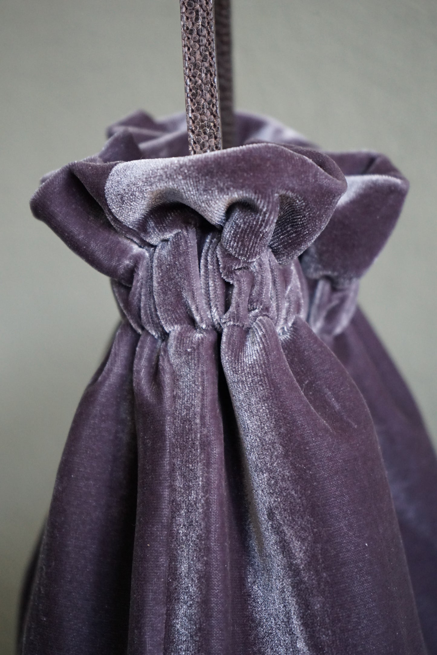 Petit Sac Silver Velvet