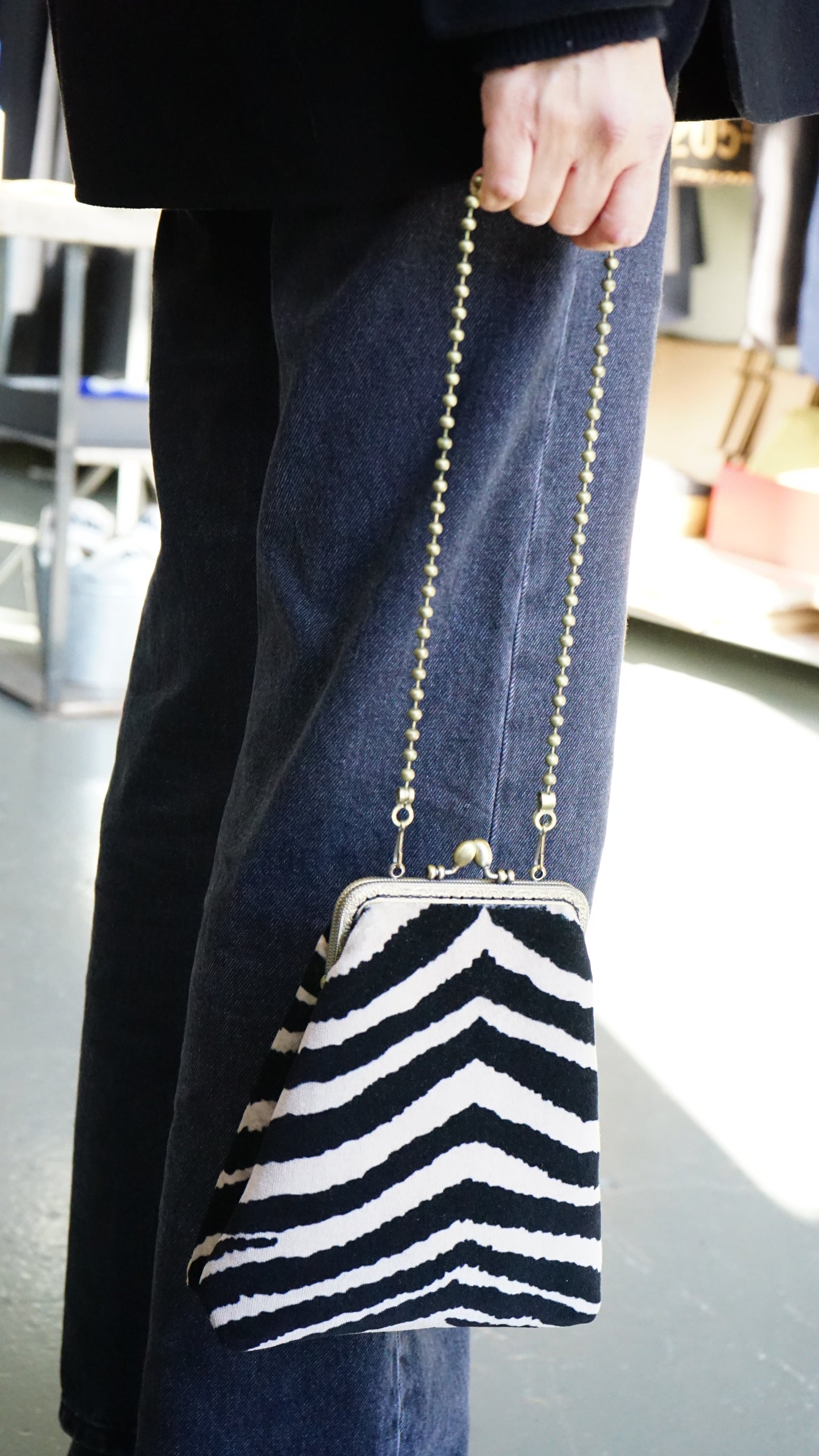 Giulia Maxi Velvet Zebra