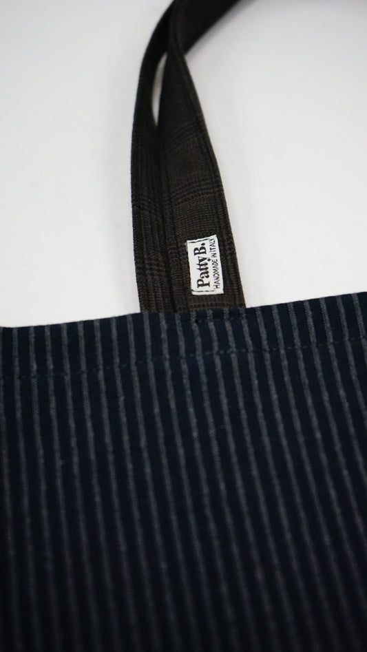 Tote Blue stripes