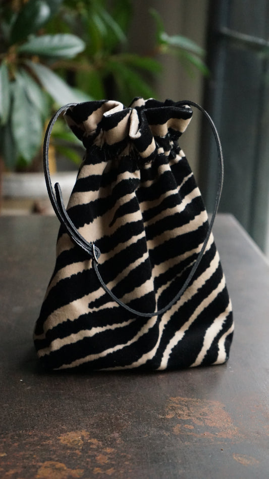 Petit Sac Zebra velvet