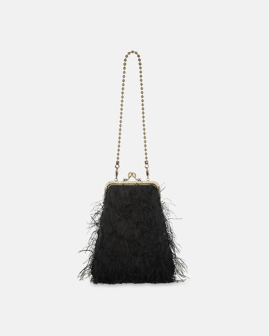 GIULIA Maxi Feather black