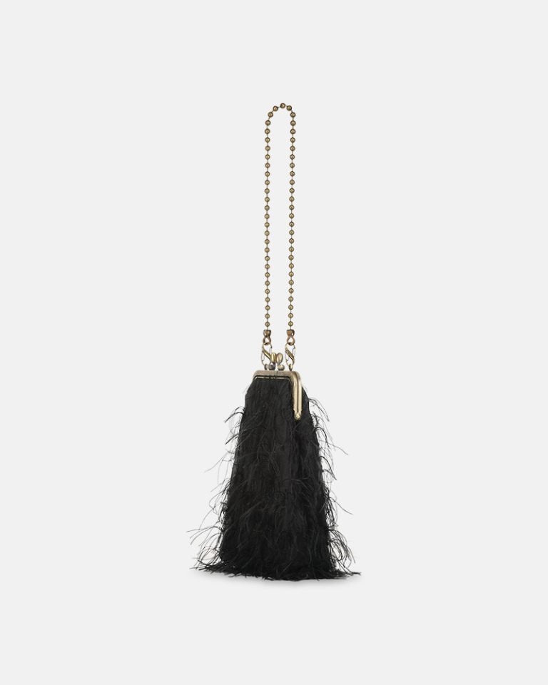 GIULIA Maxi Feather black