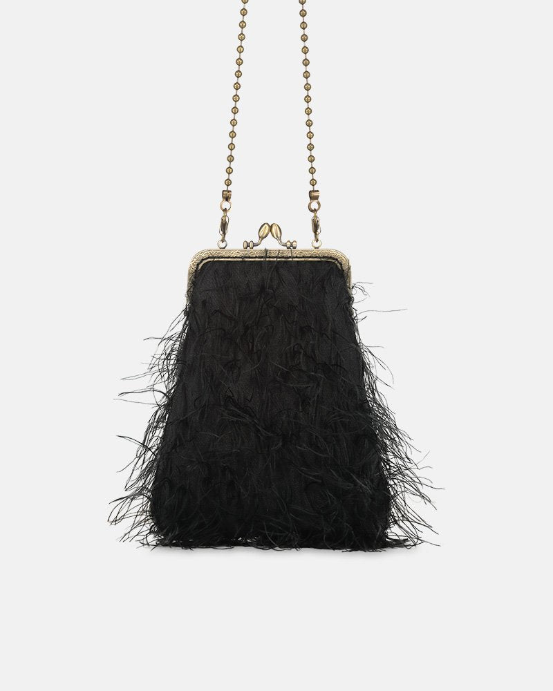 GIULIA Maxi Feather black