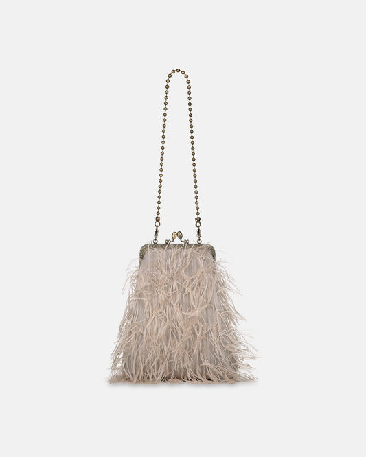 GIULIA Maxi Feather white