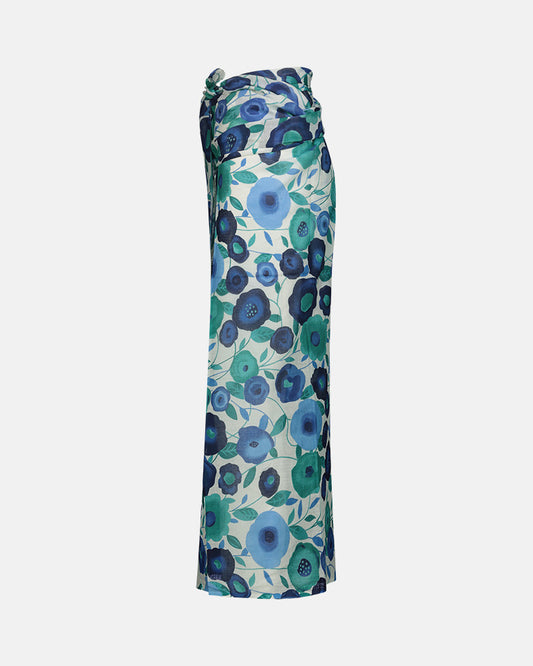 Floral Blue Pareo